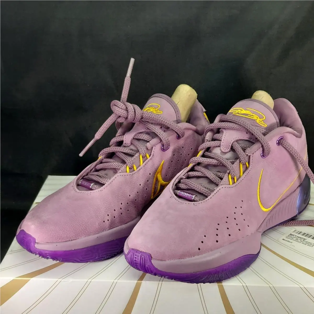 Nike Lebron 21 Xxi Shoes Mens Size 6 Violet Dust Purple Rain Gold FV2345-500