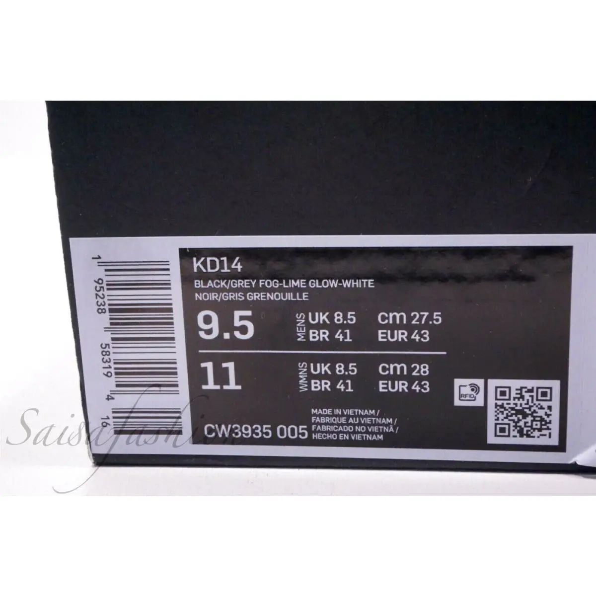 Nike shoes - Nike KD 14 - CW3935-005 - Black (UPC: 195238583194) 2