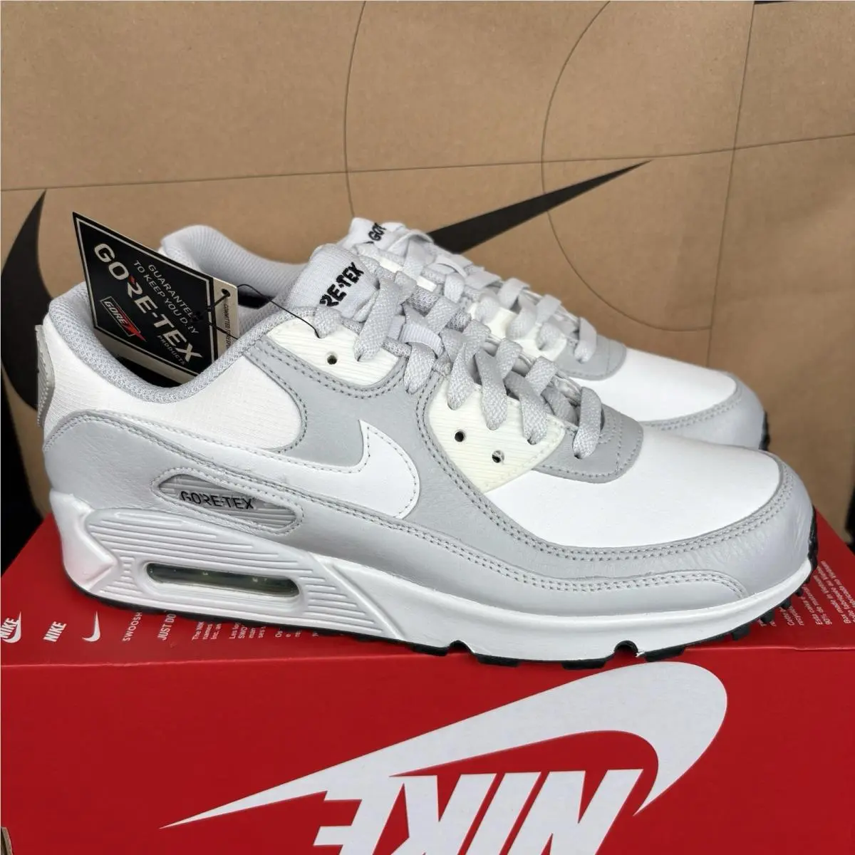 Air Max 90 Gtx Gore Tex Size 8 Photon Dust/summit White Nby DJ9779-003 by Nike