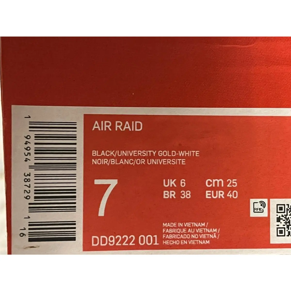 Nike shoes - Air Raid - Air Raid - DD9222-001 - Black (UPC: 0194954387291) 8