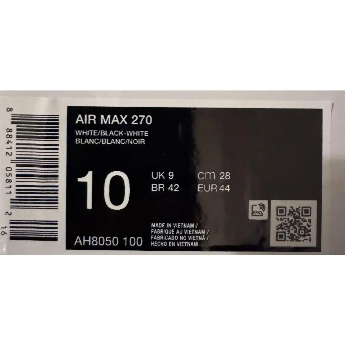 Nike shoes - Nike Air Max 270 - Air Max - AH8050-100 - White (UPC: 0888412058112) 12