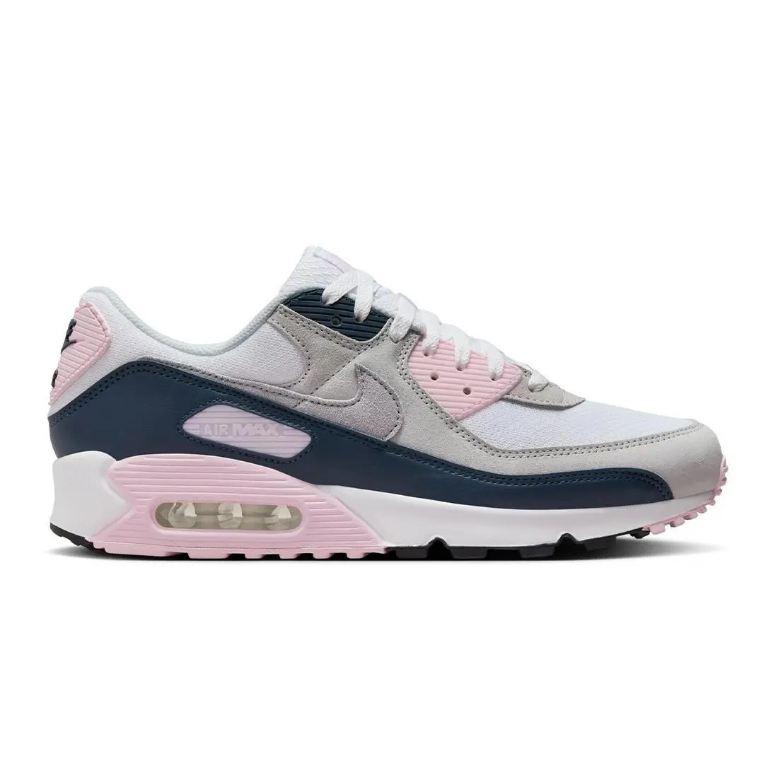 Nike Unisex Air Max 90 White/wolf Grey-pink Foam DM0029-106 Sz 8