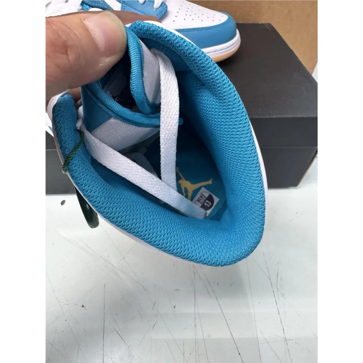 Nike shoes - Air Jordan 1 - Air - DQ8426-400 - White, Manufacturer: Aquatone/Celestial Gold/White 8
