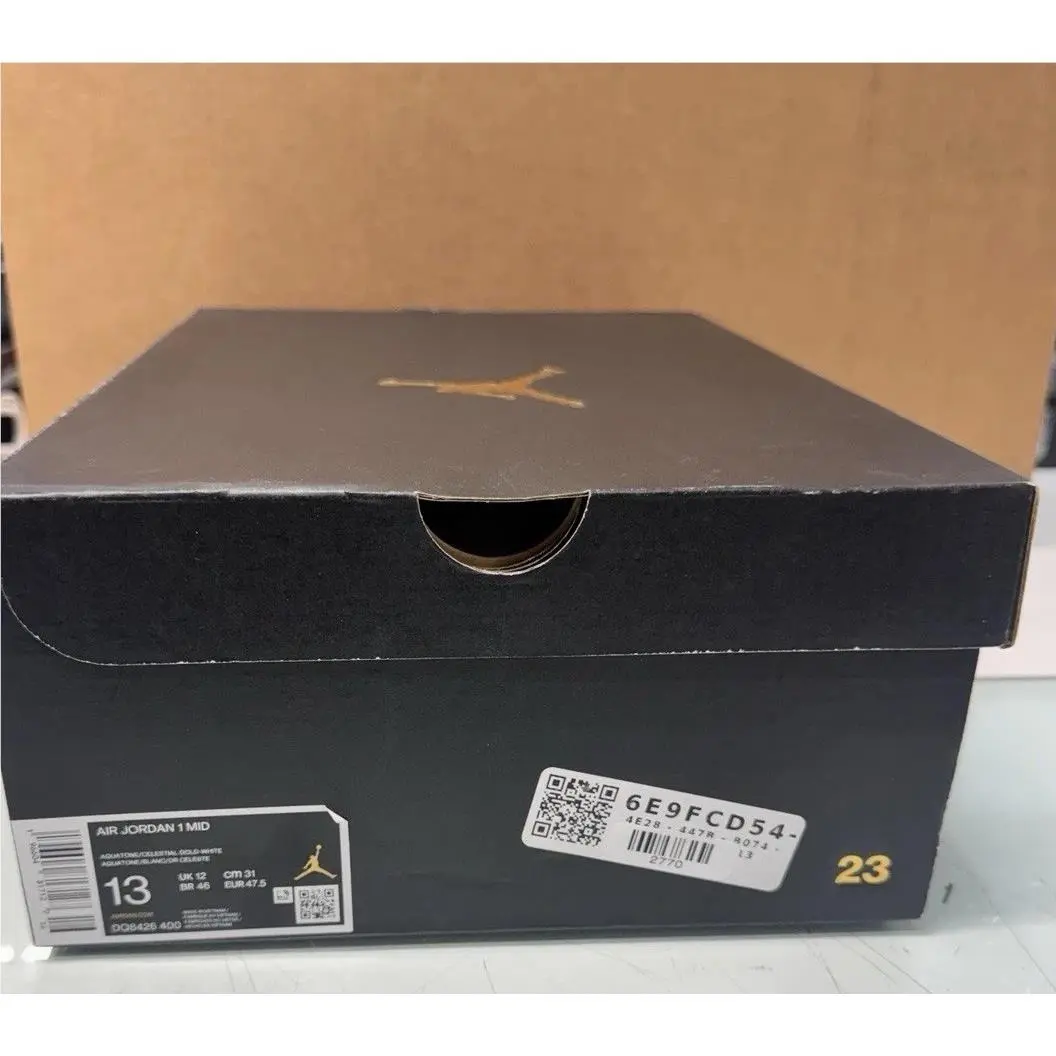 Nike shoes - Air Jordan 1 - Air - DQ8426-400 - White, Manufacturer: Aquatone/Celestial Gold/White 12