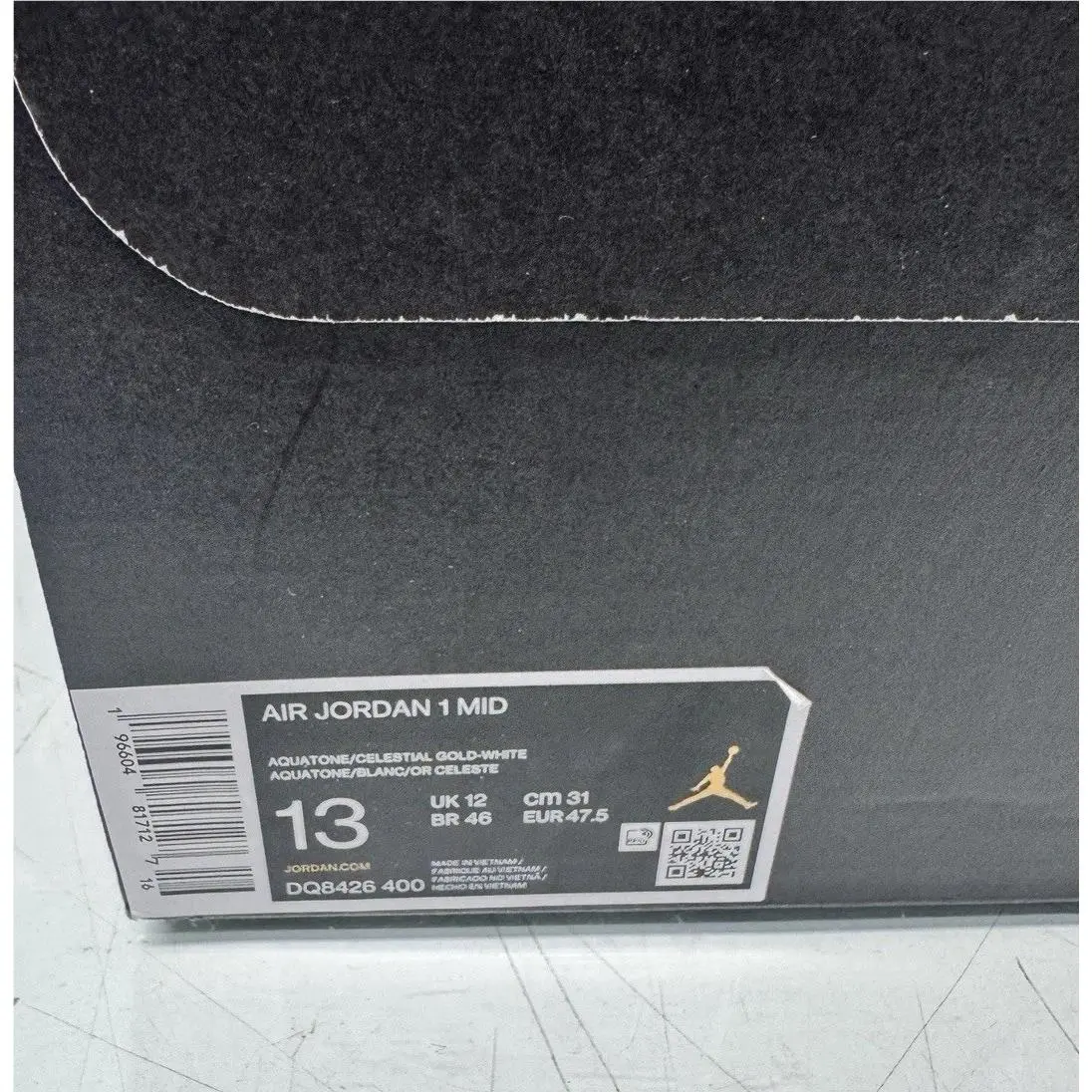 Nike shoes - Air Jordan 1 - Air - DQ8426-400 - White, Manufacturer: Aquatone/Celestial Gold/White 15