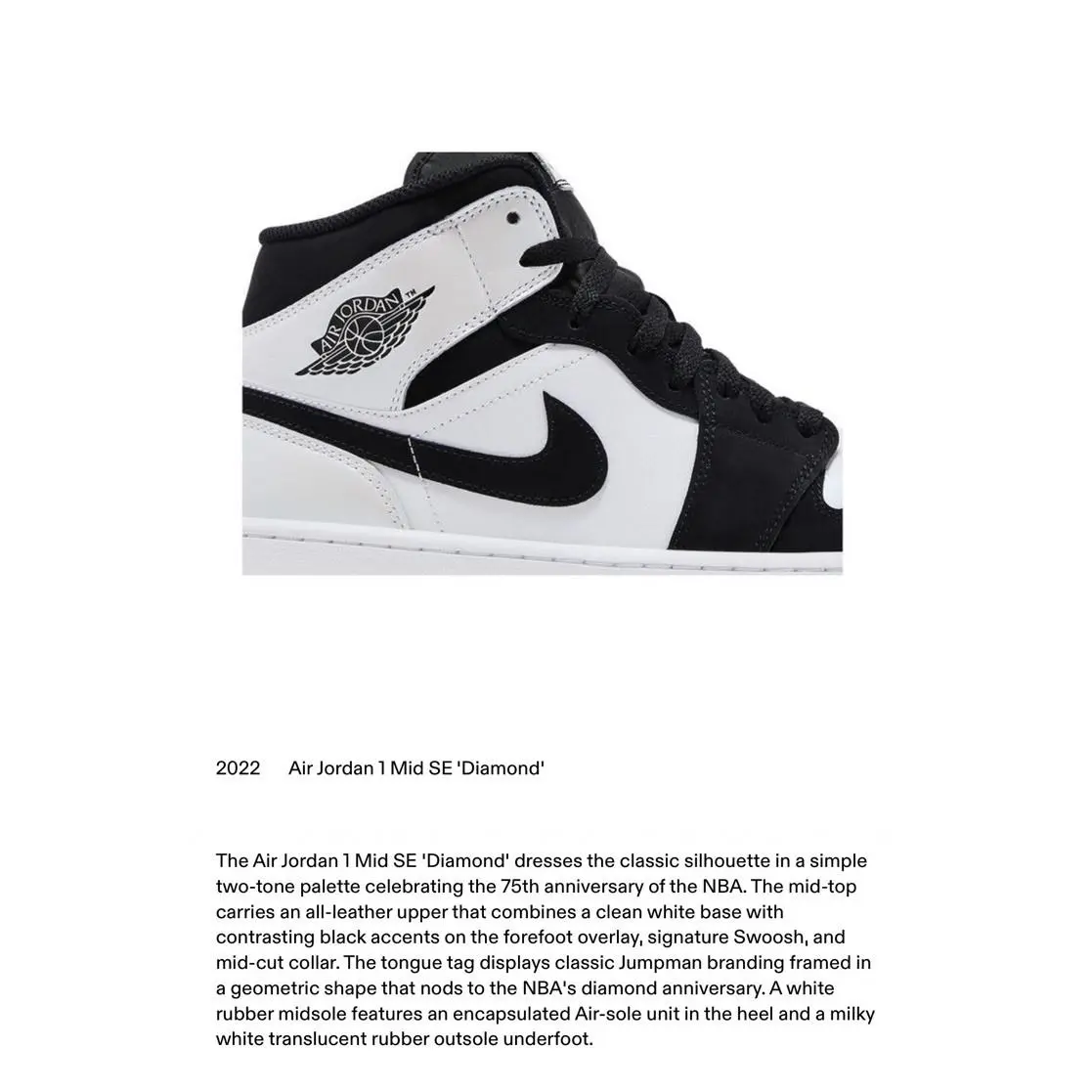 Nike shoes - Air Jordan 1 Mid SE - DH6933-100 - White 1