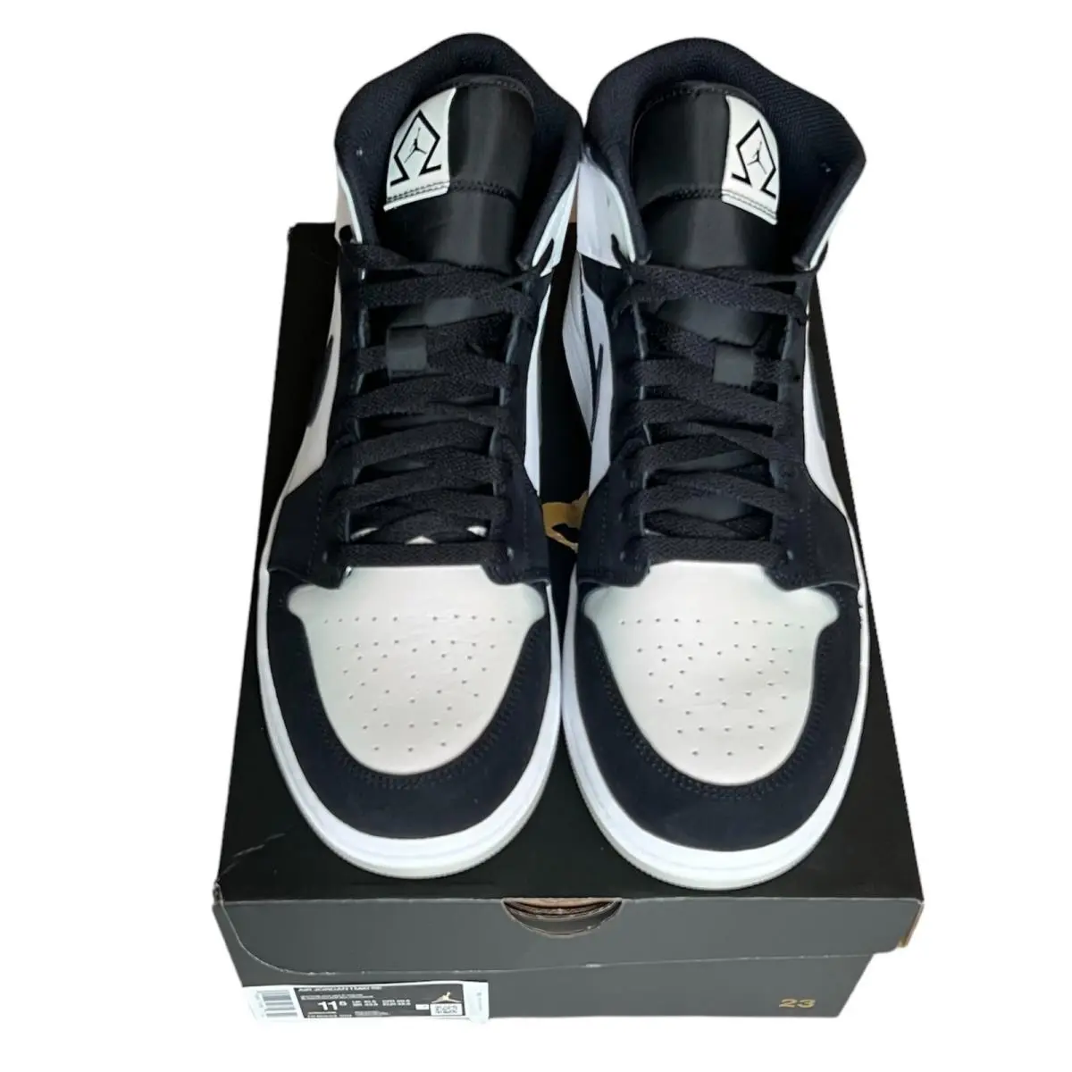 Nike shoes - Nike Air Jordan 1 Mid SE - DH6933-100 - Black White 1