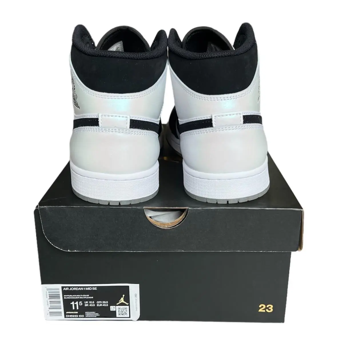 Nike shoes - Nike Air Jordan 1 Mid SE - DH6933-100 - Black White 2