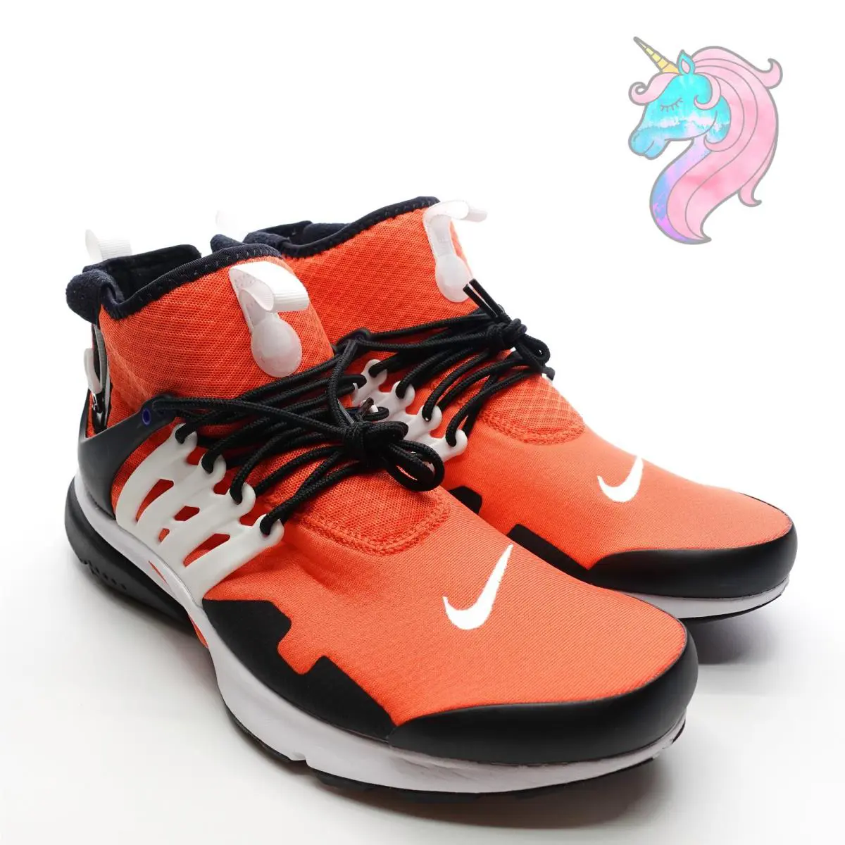 Nike shoes - Nike Air Presto Mid Utility - DC8751-800 - Orange, Black, White 5
