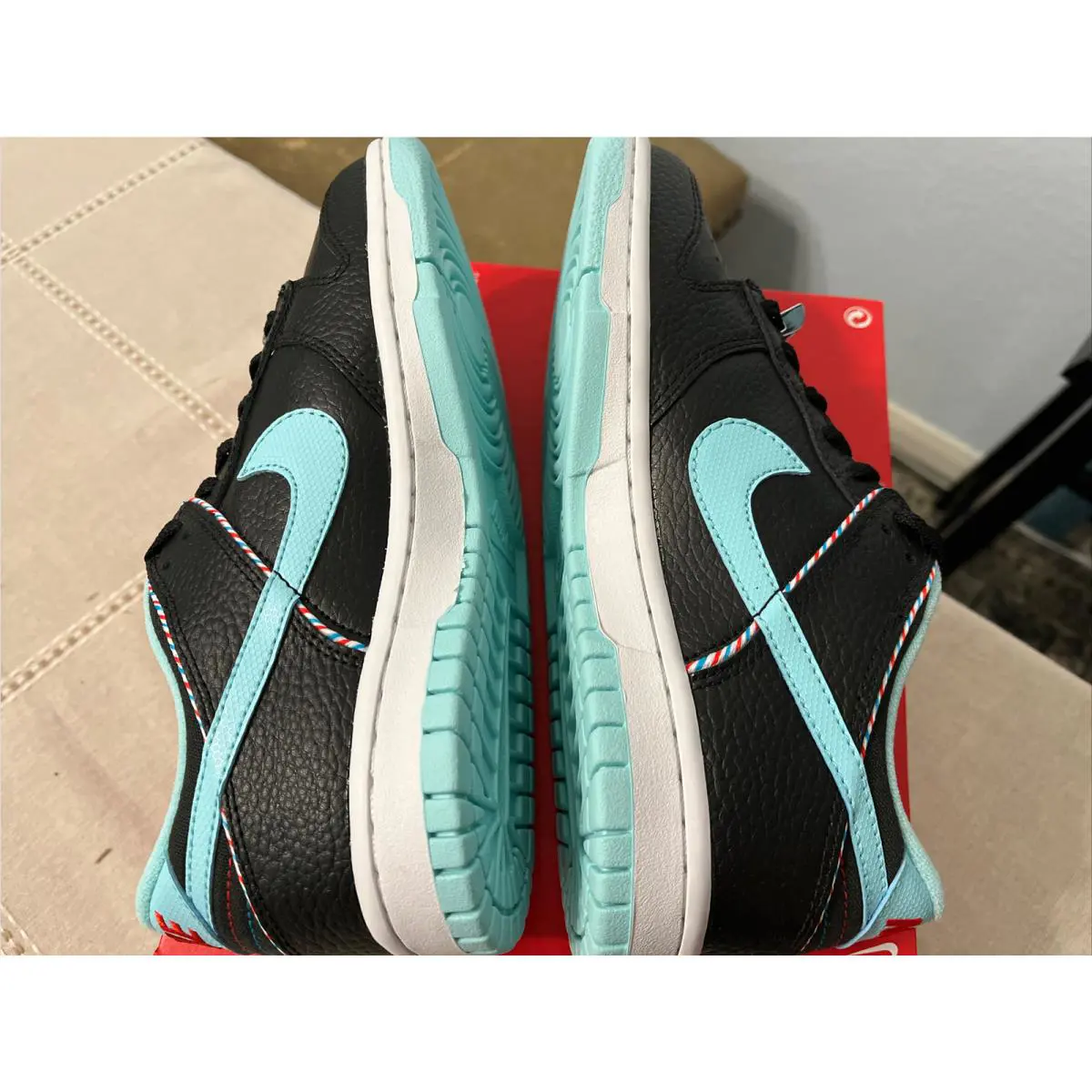 Nike shoes - Nike Dunk Low SE GS - DN3351-001 - Black/Copa-White Chile red 9