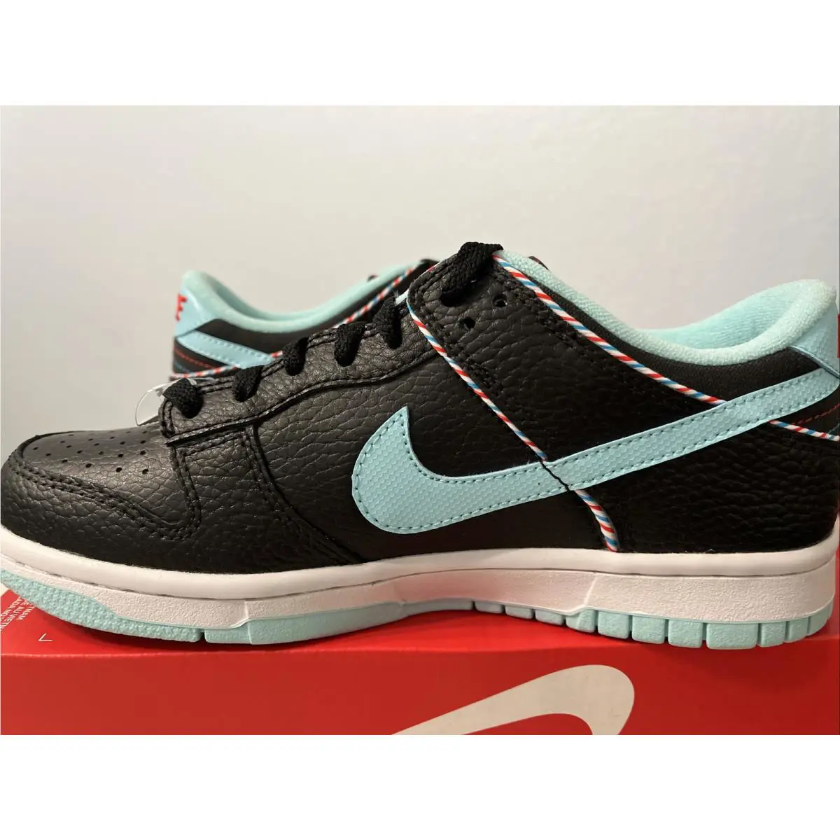 Nike shoes - Nike Dunk Low SE GS - DN3351-001 - Black/Copa-White Chile red 0