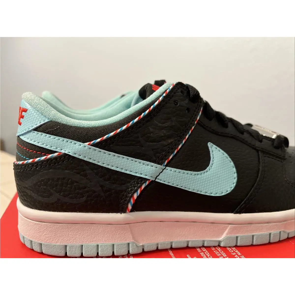 Nike shoes - Nike Dunk Low SE GS - DN3351-001 - Black/Copa-White Chile red 5