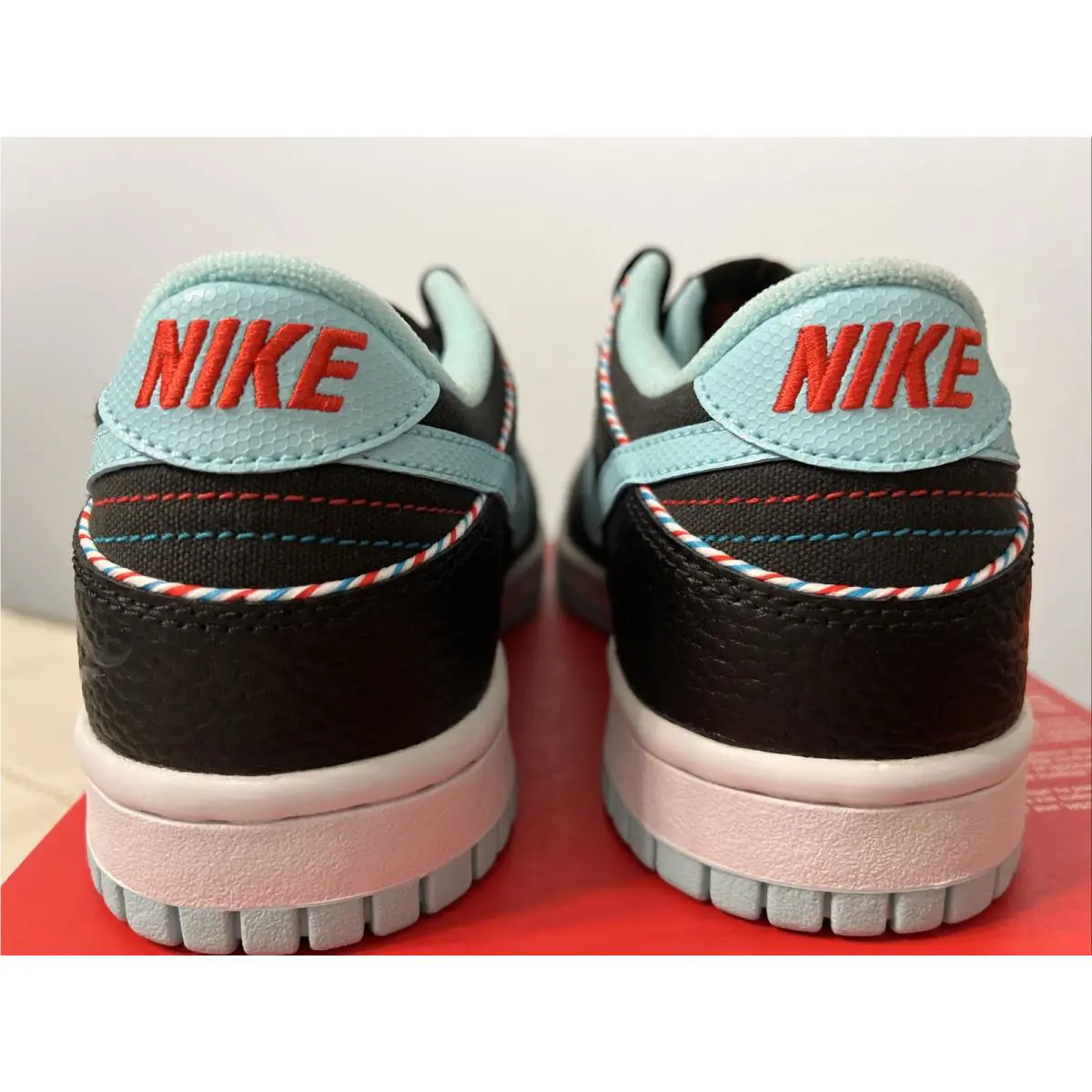 Nike shoes - Nike Dunk Low SE GS - DN3351-001 - Black/Copa-White Chile red 6