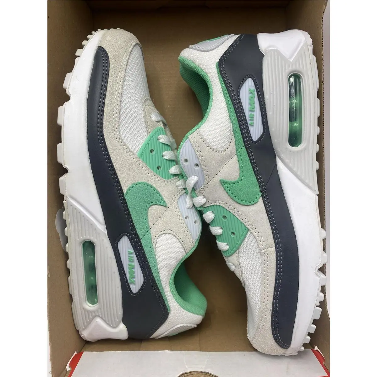 Nike shoes - Nike Air Max 90 - Air Max - DM0029 104 - White/Spring Green-Anthracite (UPC: 196604335454) 5