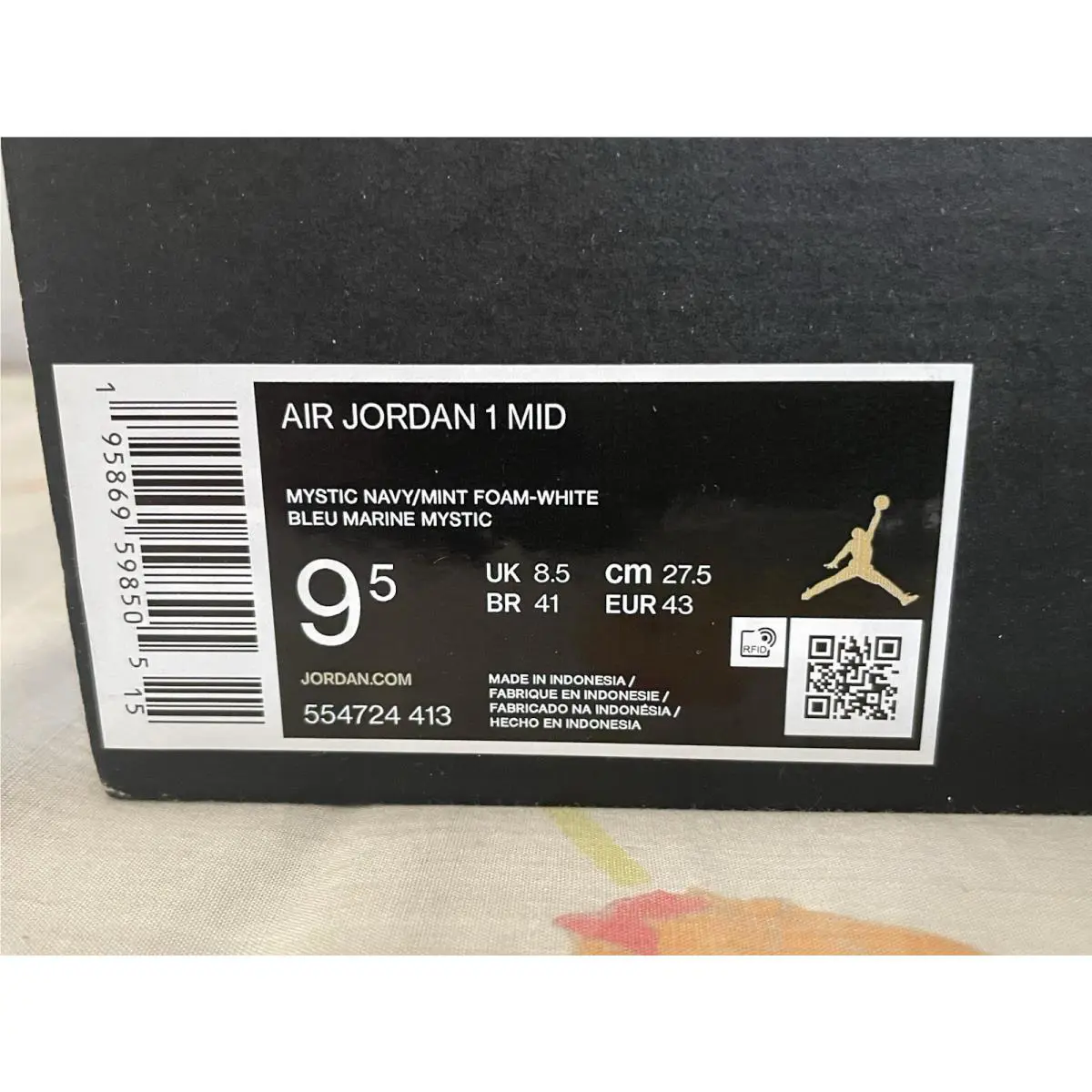 Nike shoes - Air Jordan 1 Mid - Air Mid - 554724-413 - Multicolor 12