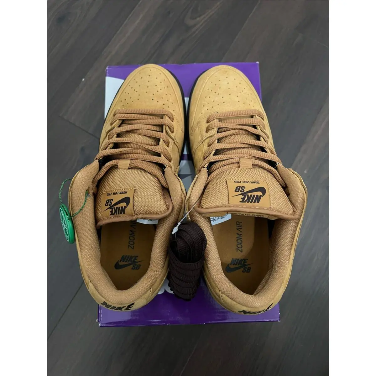 Nike shoes - Nike Dunk SB - Dunk - BQ6817-204 - Brown, Manufacturer: Flax/Flax/Baroque Brown/Gum Light Brown (UPC: 0194497739441) 2
