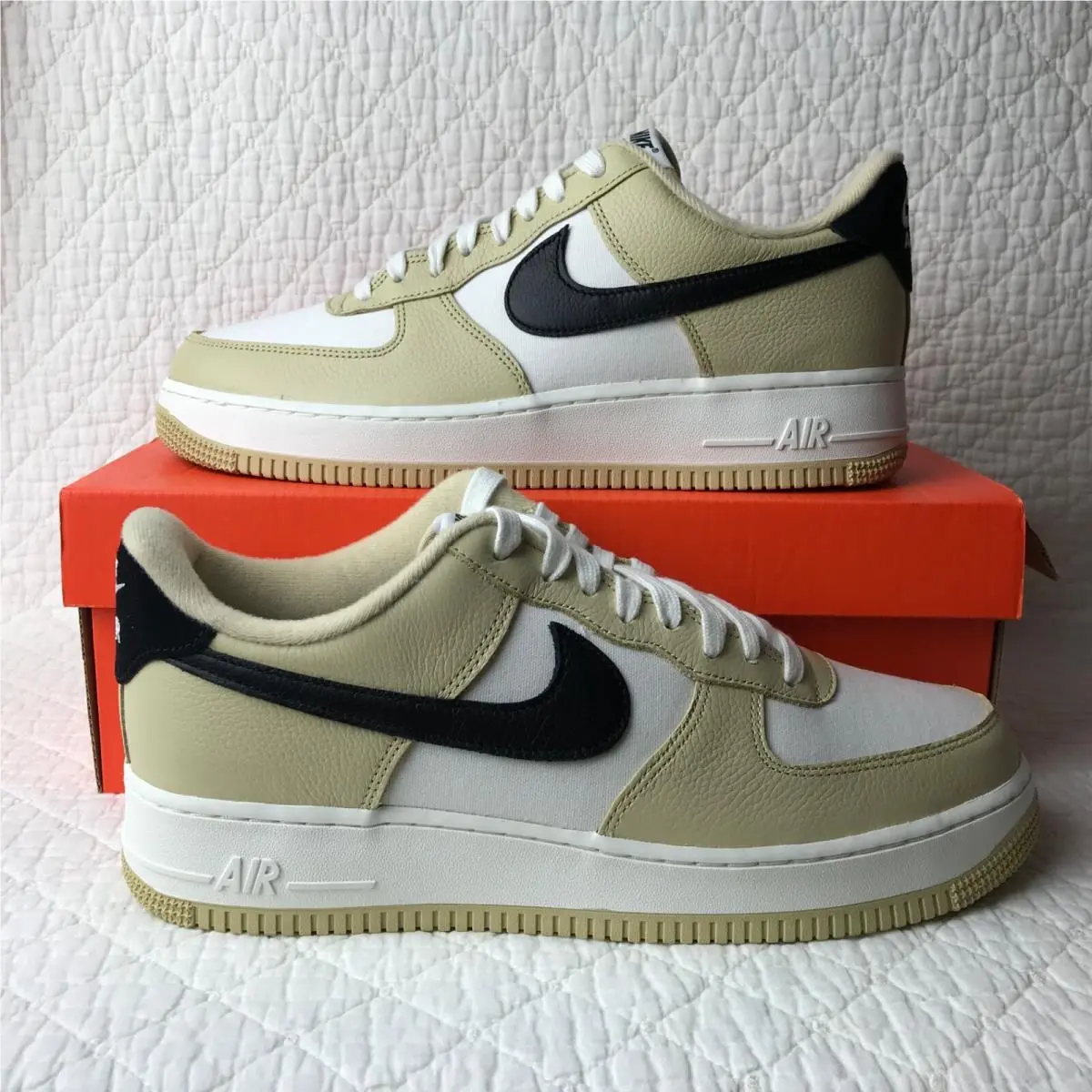 Nike Air Force 1 `07 LX Shoes Men’s SZ 10.5 Team Gold/black Sail DV7186-700