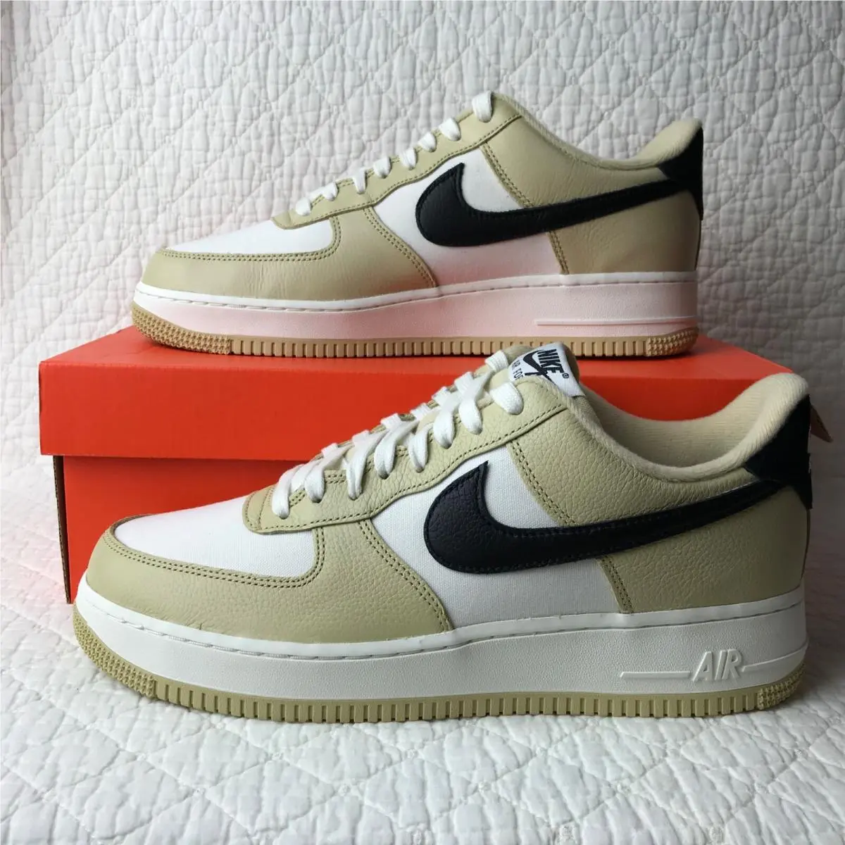 Nike shoes - Nike Air Force 1 `07 LX - DV7186-700 - Team Gold/Black Sail 1