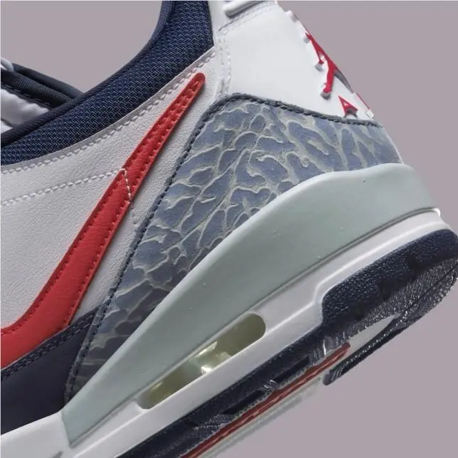 Nike shoes - Jordan Legacy 312 - Legacy - CD7069-164 - White/Varsity Red/Midnight Navy/Wolf Grey (UPC: 197597061900) 5