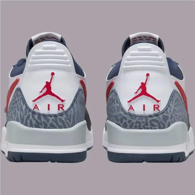 Nike shoes - Jordan Legacy 312 - Legacy - CD7069-164 - White/Varsity Red/Midnight Navy/Wolf Grey (UPC: 197597061900) 3
