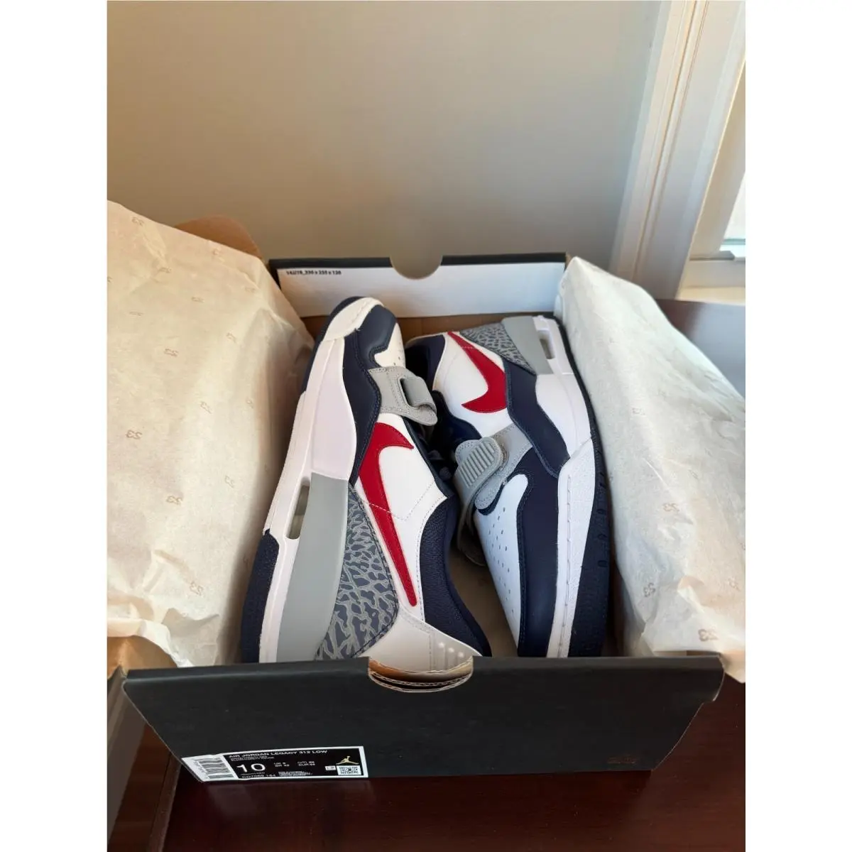 Nike shoes - Jordan Legacy 312 - Legacy - CD7069-164 - White/Varsity Red/Midnight Navy/Wolf Grey (UPC: 197597061900) 7