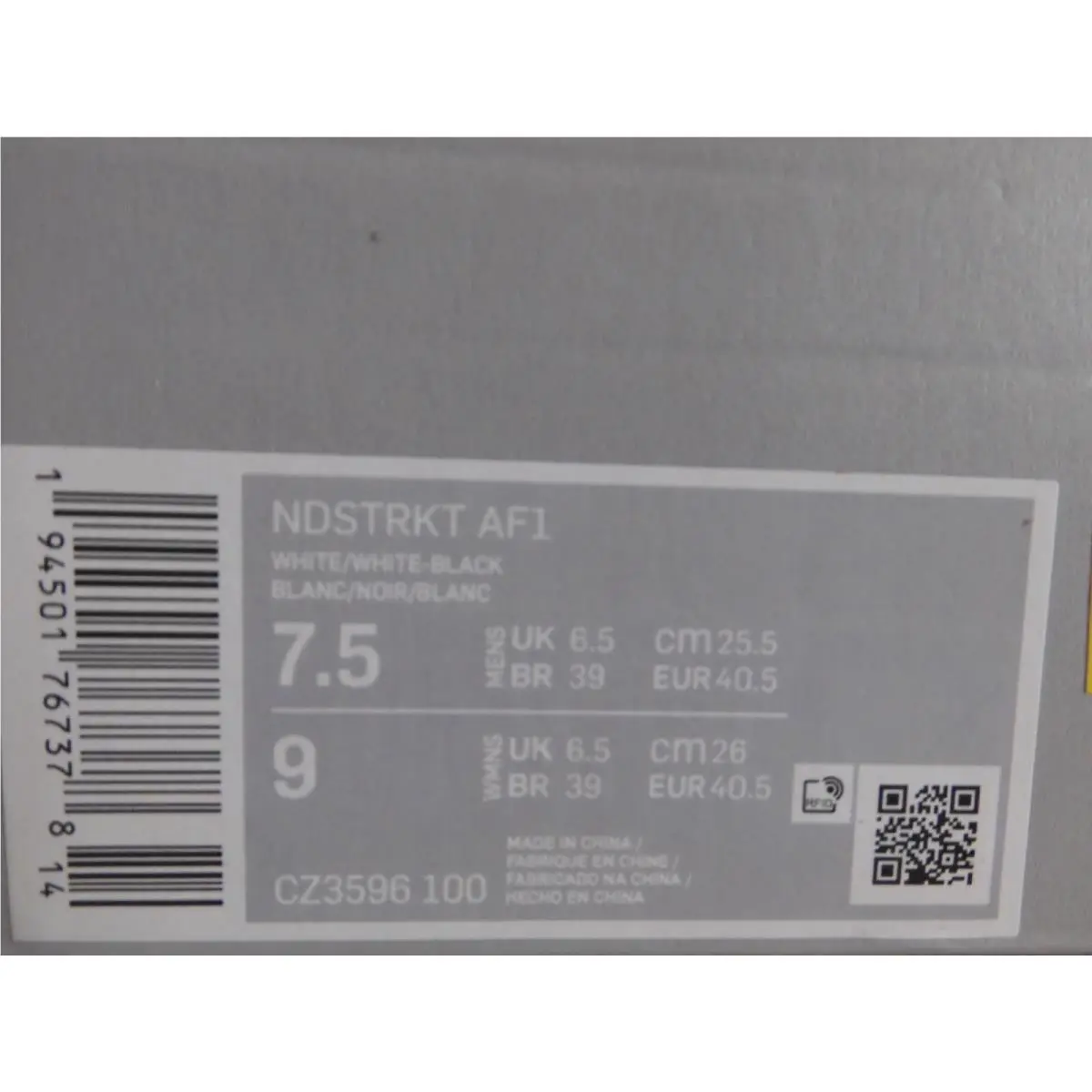 Nike shoes - Nike Air Force 1 - Air Force - CZ3596-100 - White (UPC: 194501767378) 3