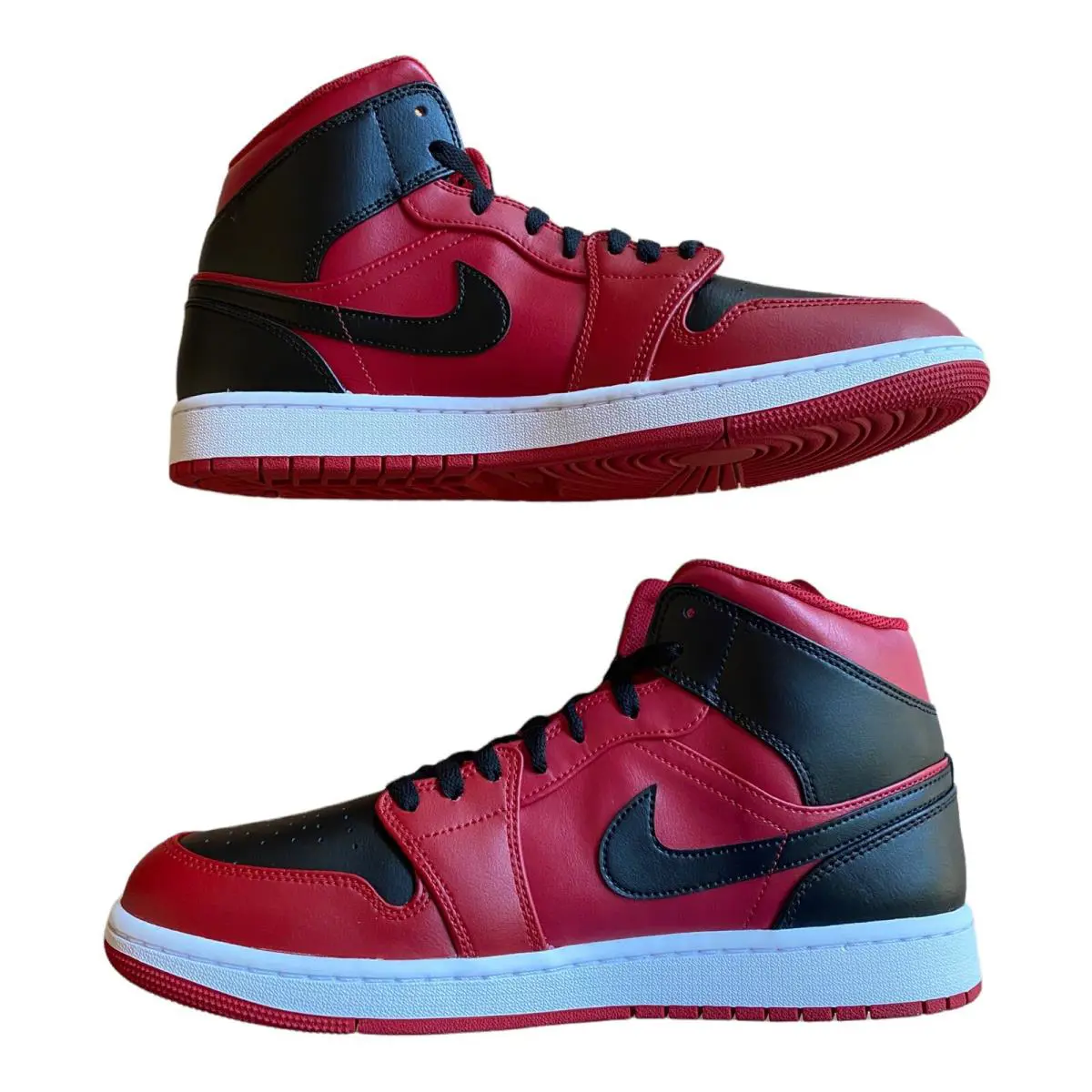 Nike shoes - Air Jordan 1 Mid - Air Mid - 554724-660 - Red 3