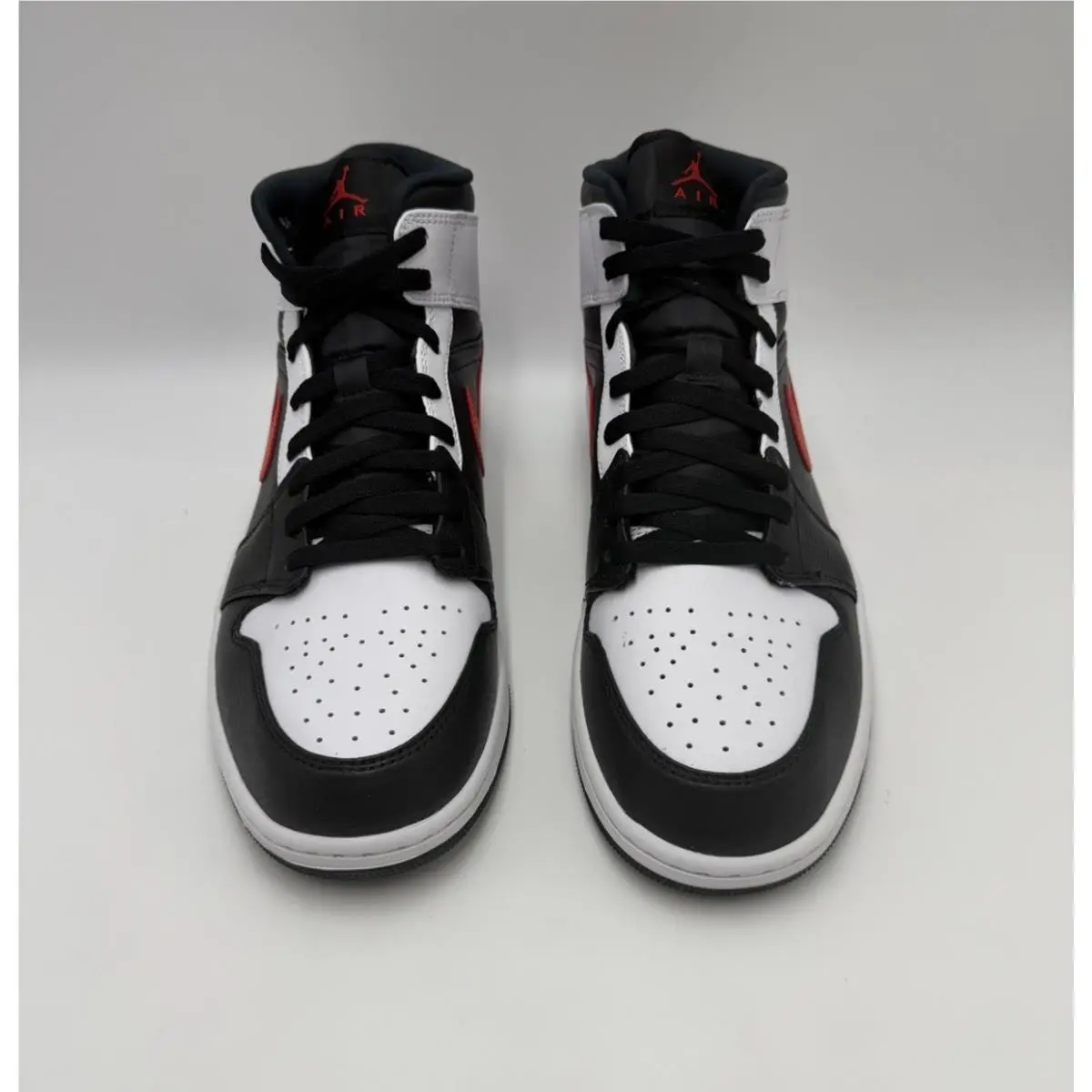Nike shoes - Air Jordan 1 Mid - Air Mid - 554724-075 - Black/Chile Red-White (UPC: 194501095204) 0