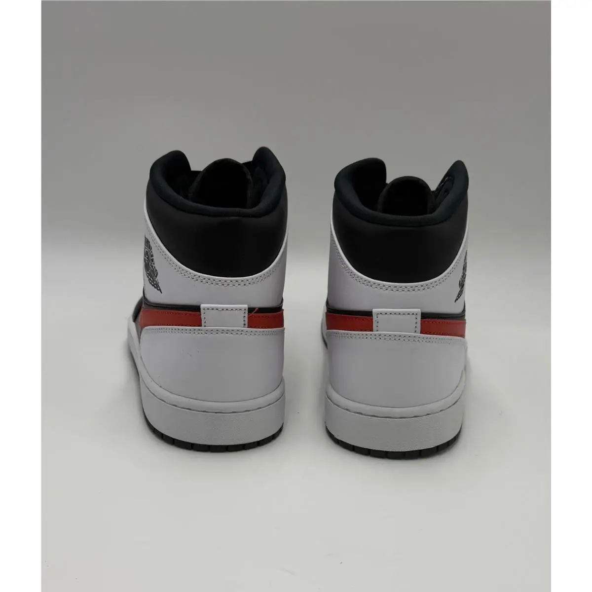Nike shoes - Air Jordan 1 Mid - Air Mid - 554724-075 - Black/Chile Red-White (UPC: 194501095204) 3