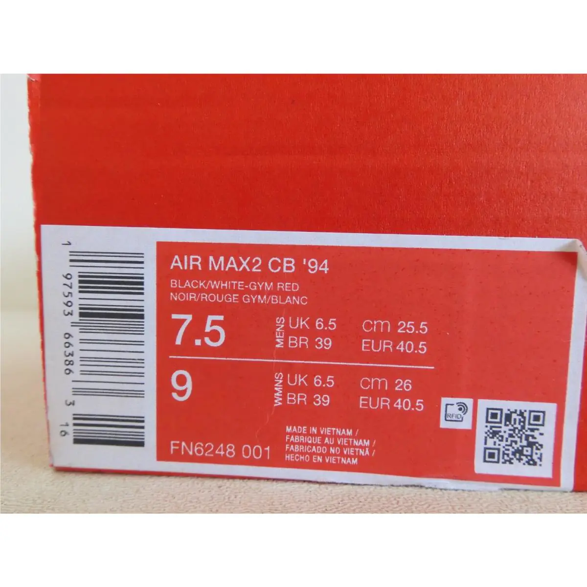 Nike shoes - Nike Air Max2 CB - Air - FN6248-001 - Black (UPC: 197593630452) 3