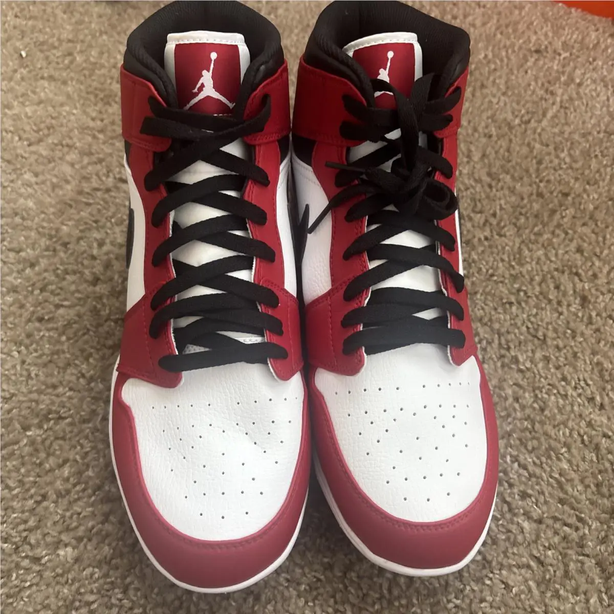 Nike shoes - Jordan 1 Mid TD - Mid - FJ6805106 - Red/White (UPC: 196604939287) 2