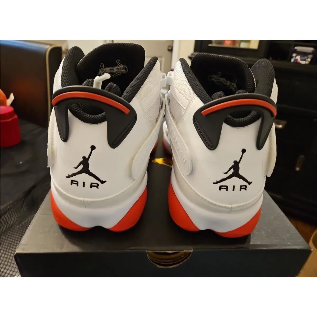 Nike shoes - Air Jordan 6 Rings - Air Rings - 322992-131 - White University Red 3