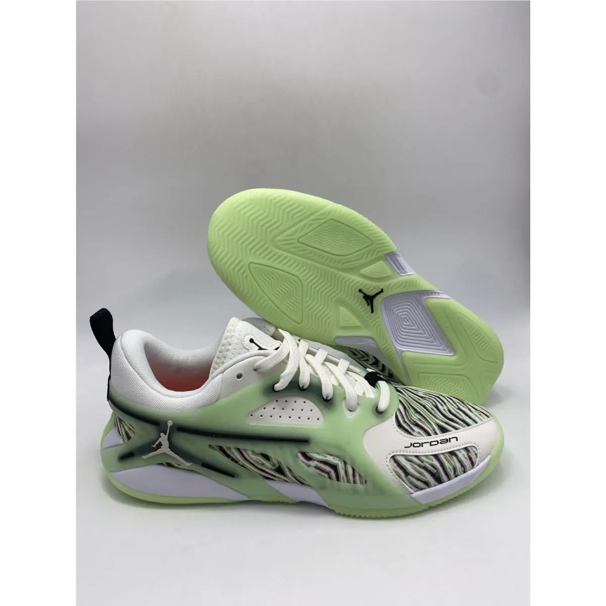 Nike Wmns Jordan Heir Sail Black Vapor Green FZ2471 100 Wmns Sz 12/Men`s 10.5