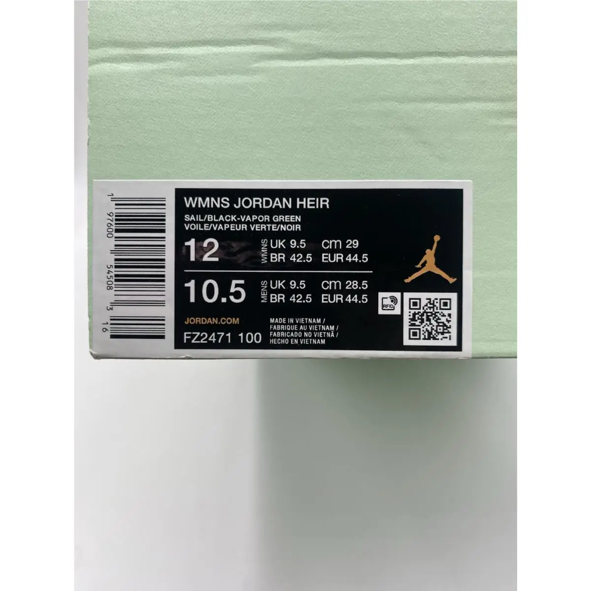 Nike shoes - Nike Wmns - Wmns - FZ2471 100 - Sail/Black-Vapor Green (UPC: 197600545083) 6