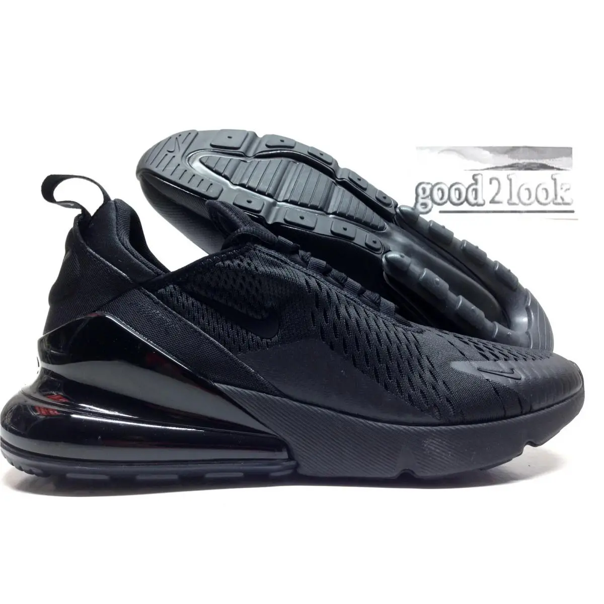 Nike Air Max 270 Triple Black Size Men`s 10 AH8050-005