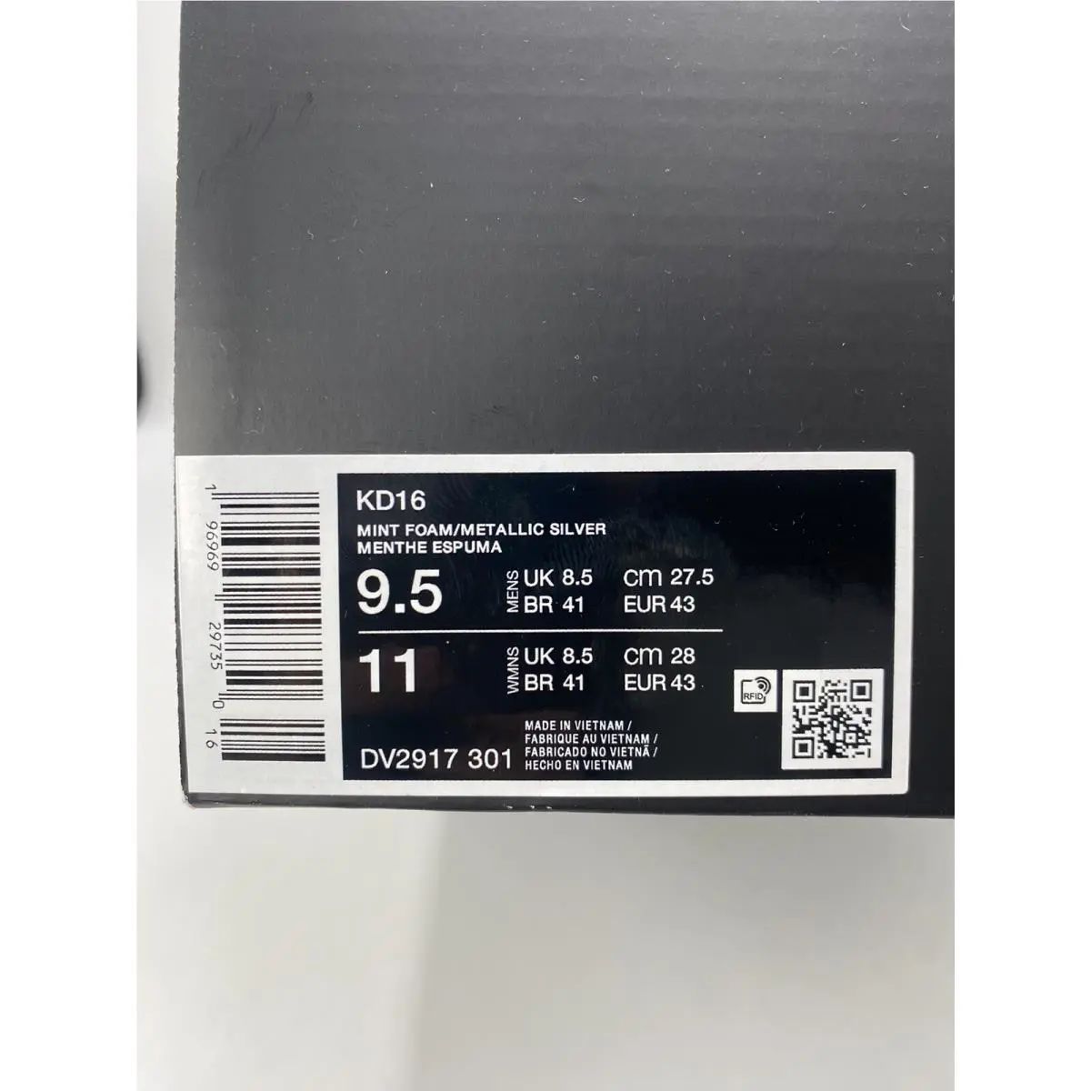 Nike shoes - Nike KD 16 - DV2917-301 - Mint Foam/Metallic Silver (UPC: 196969297350) 6