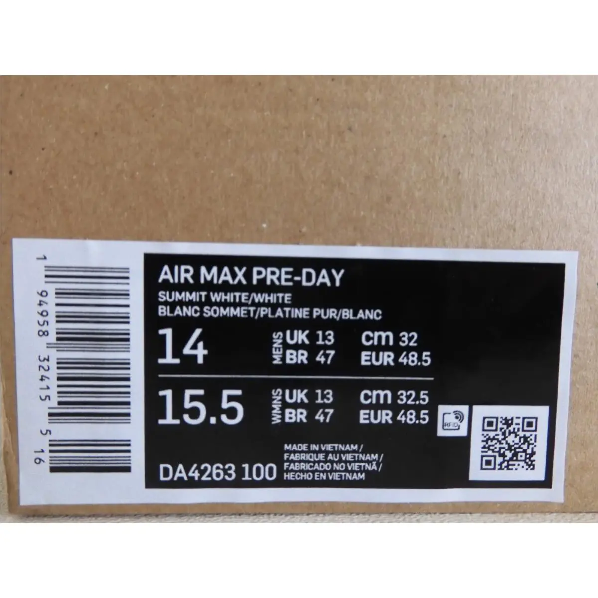 Nike shoes - Nike Air Max Pre-Day - Air Max - DA4263-100 - White (UPC: 194958324155) 3