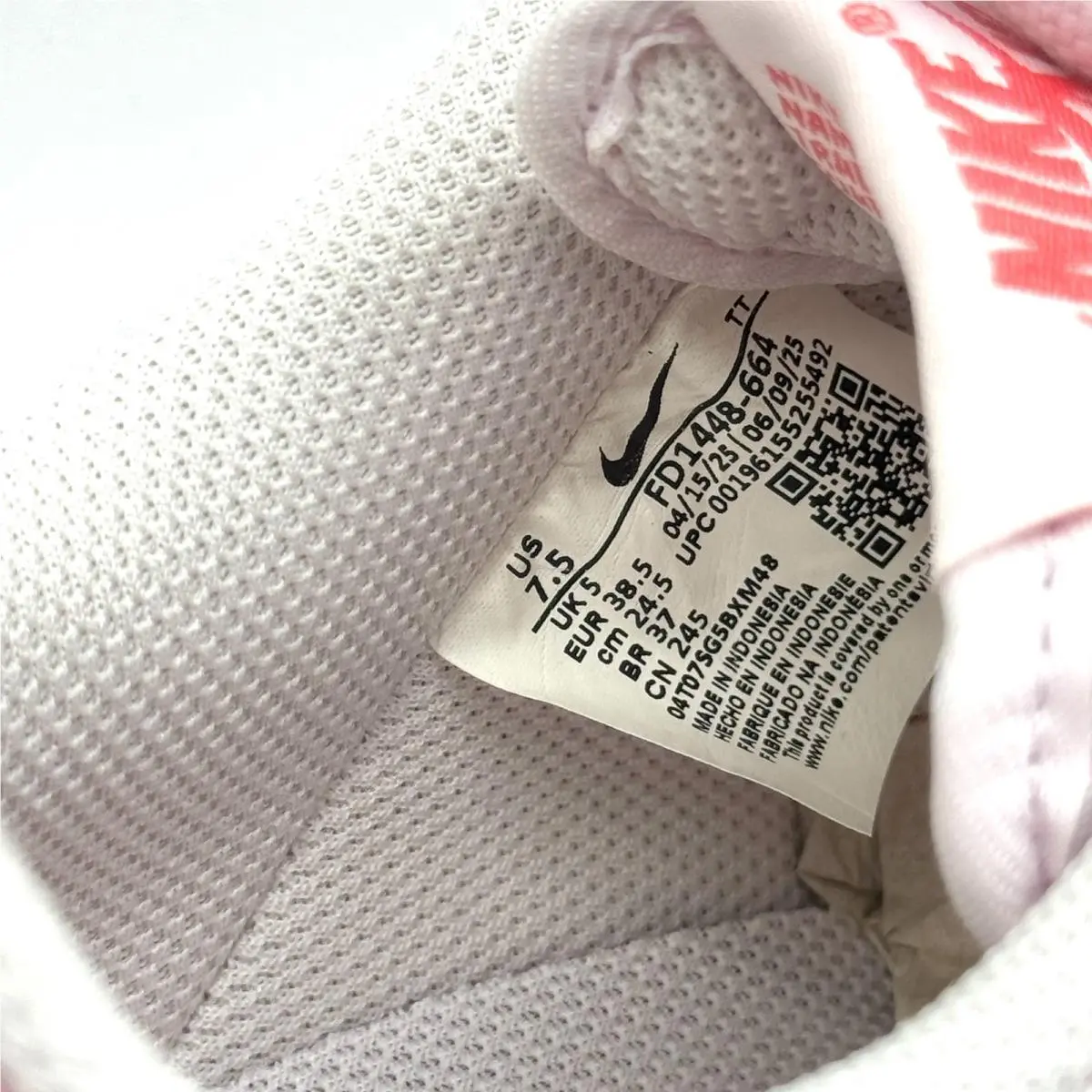 Nike shoes - Nike Air Force 1 `07 - FD1448-664 - Pink (UPC: 196155255492) 0