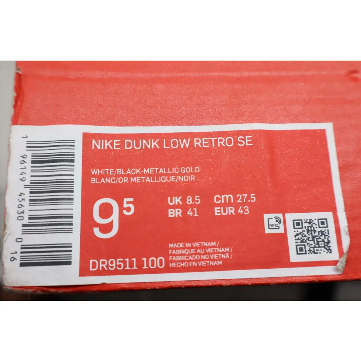 Nike shoes - Nike Dunk Low Retro SE - DR9511-100 - Black White 7