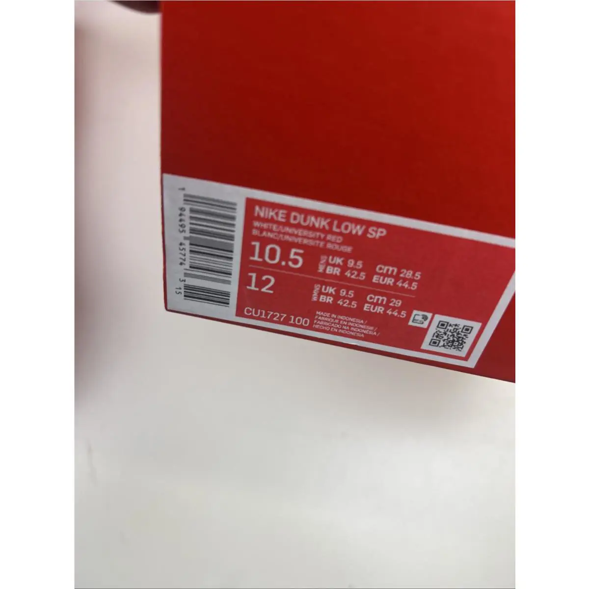 Nike shoes - Nike Dunk - Dunk - CU1727-100 - Red 14