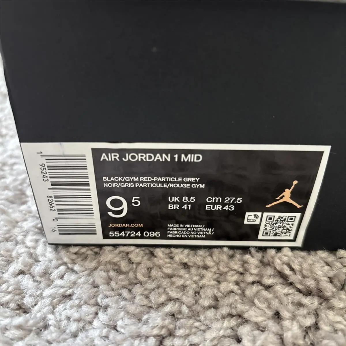 Nike shoes - Air Jordan 1 - Air - 554724-096 - Black 0
