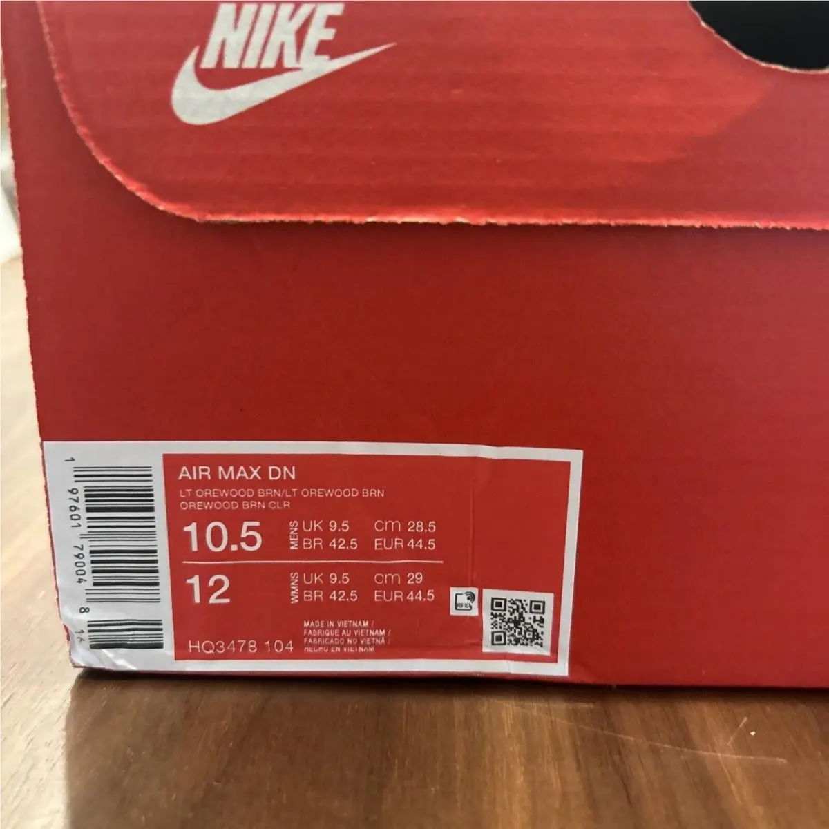 Nike shoes - Nike Air Max DN - Air Max - Hq3478-104 - Ivory, Manufacturer: Light Orewood Brown/Black/Denim Turquoise/Light Orewood Brown 10