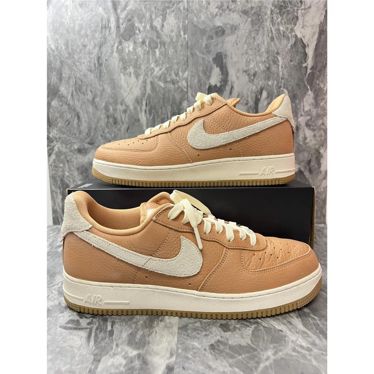 Nike Air Force 1 Craft Premium Cognac Coconut Milk Men Size 11 DO6676-200