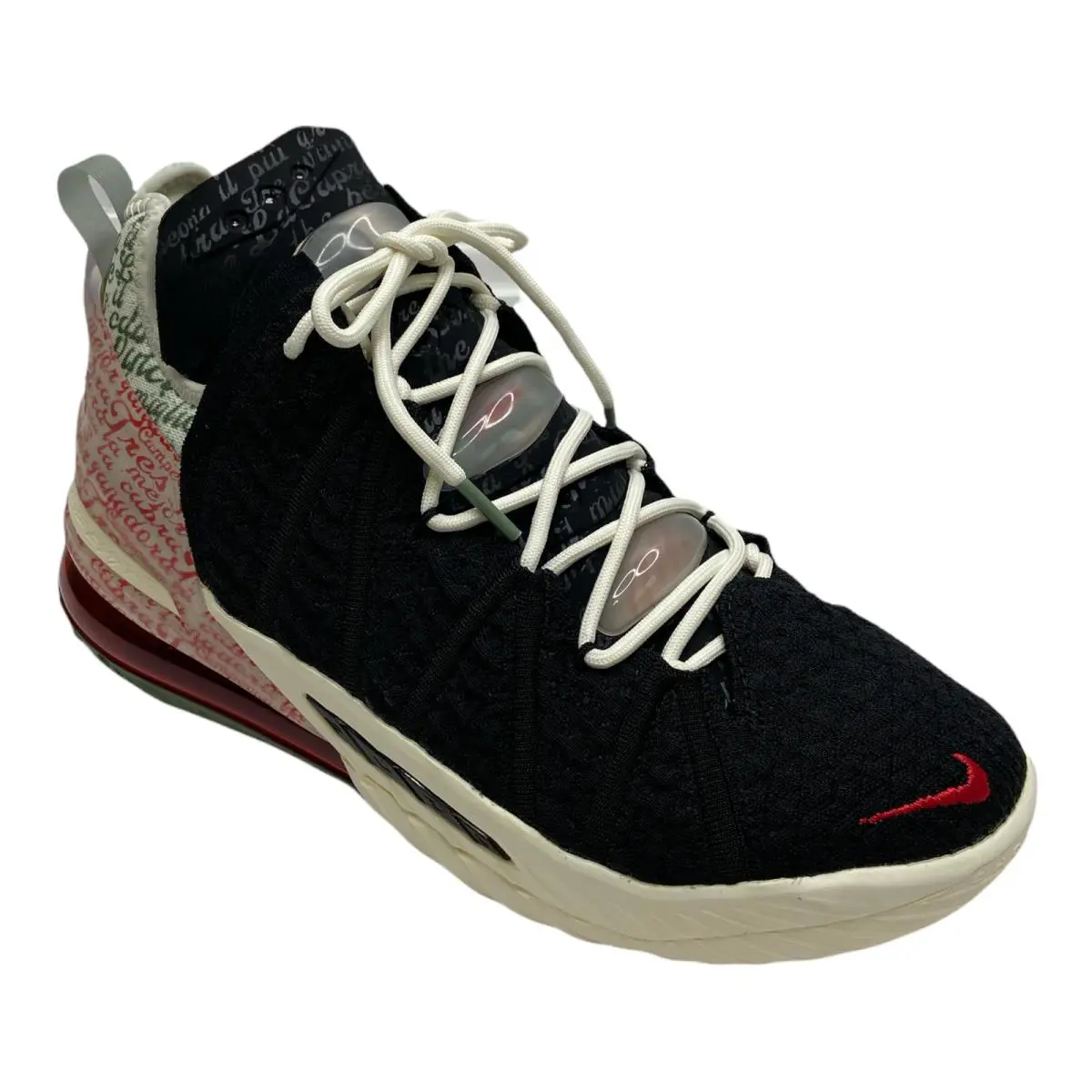 Nike Lebron Xviii Blck/university Red CQ9283 008 US Men SZ 8 - Black