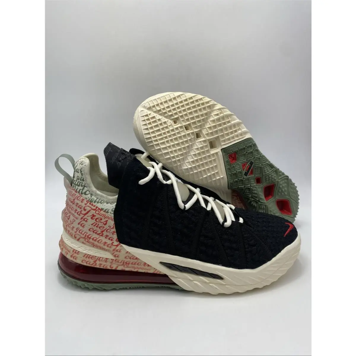 Nike Lebron Xviii Blck/university Red CQ9283 008 US Men SZ 8