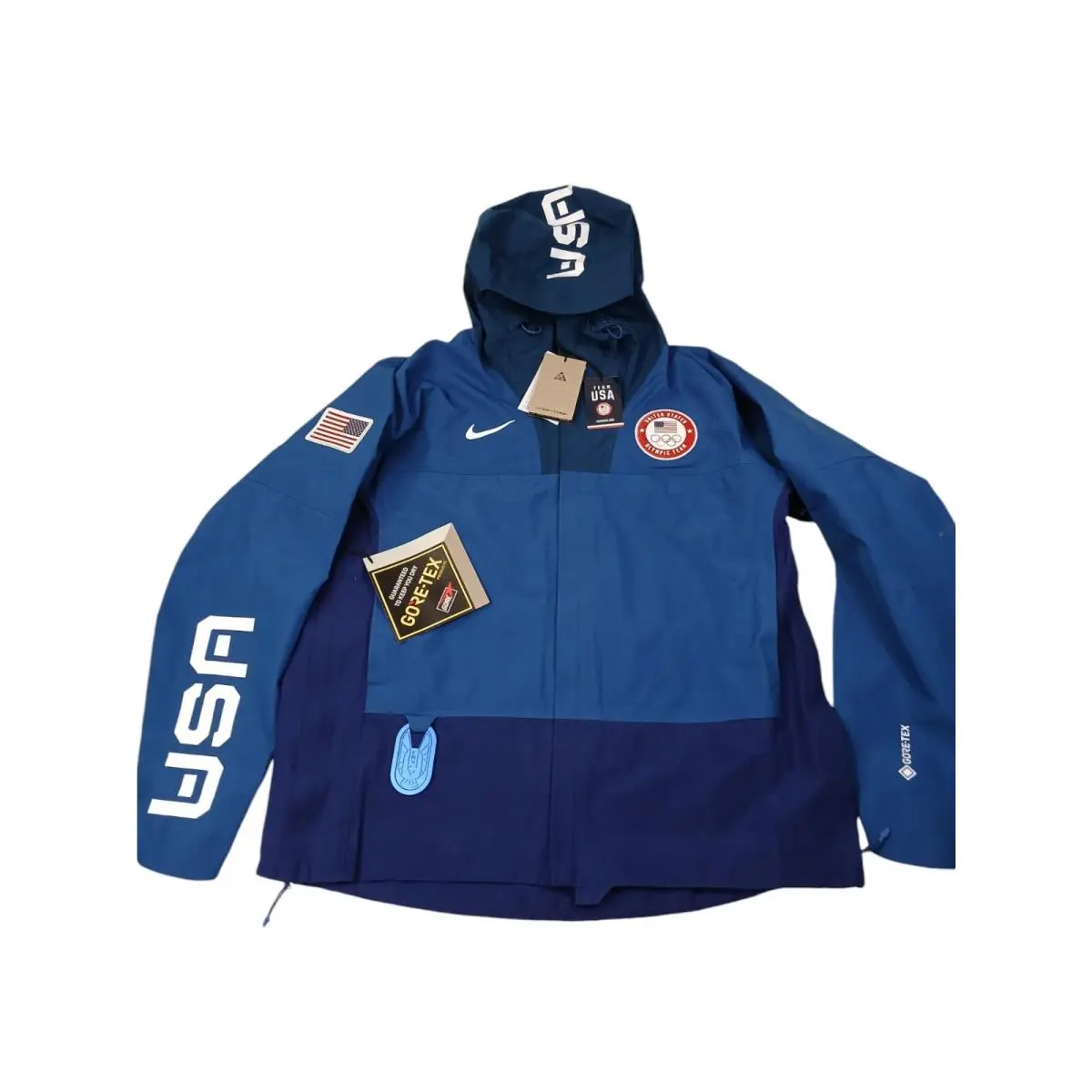 Acg Gore-tex Storm-fit Adv Usa Olympic Jacket Blue Women`s Size S by Nike