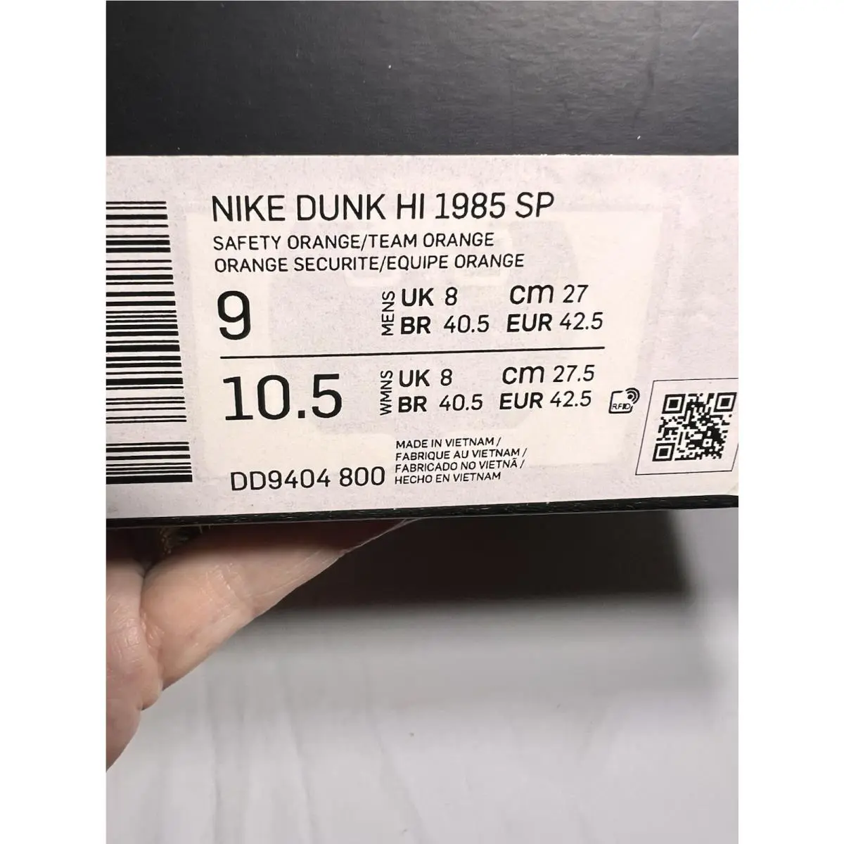 Nike shoes - Nike Men`s Dunk 1985 - Dunk - DD9404-800 - Orange (UPC: 0195241242538) 6