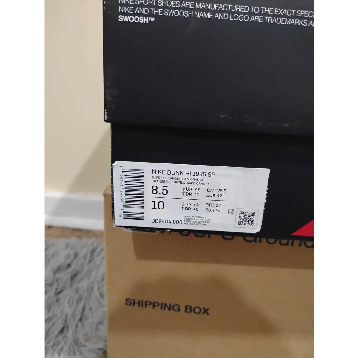 Nike shoes - Nike Dunk Hi - Dunk - DD9404-800 - Orange 9