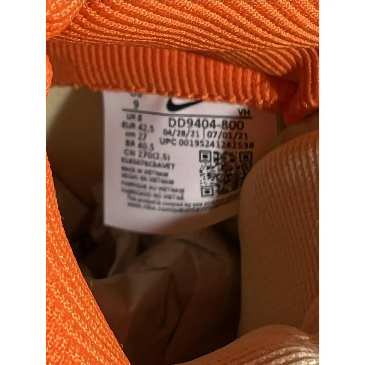 Nike shoes - Nike Men`s Dunk 1985 - Dunk - DD9404-800 - Orange (UPC: 0195241242538) 9