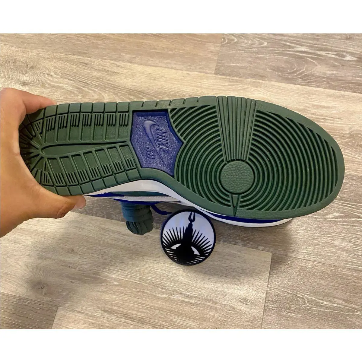 Nike shoes - Nike SB Dunk Low Pro - HF3704-400 - Deep Royal Blue / Sail / Vintage Green (UPC: 197594158917) 9